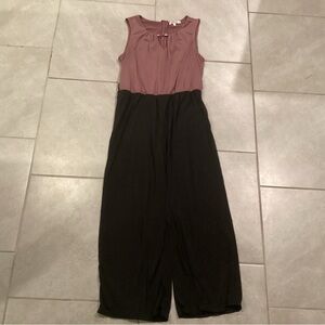 Elegant Two-Tone Jumpsuit